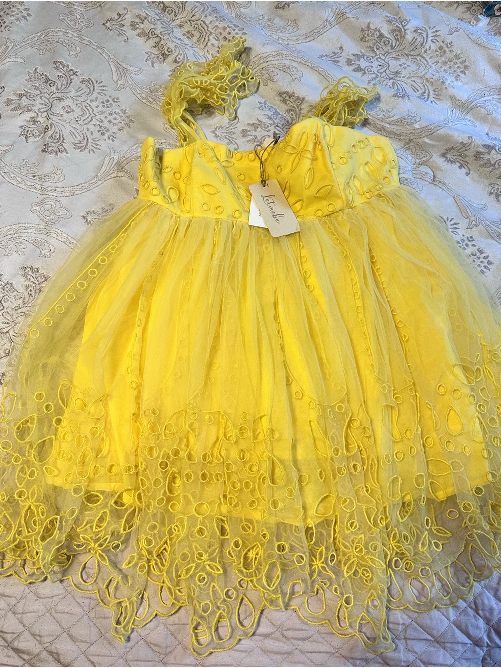 Anthropologie Letmebe yellow sundress - Picture 5 of 5